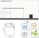LECHUZA TRENDCOVER 23 Naturlig mørk kork 14181