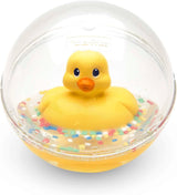 Fisher-Price WaterMates Ducky Ball, Funny Duck in Confetti Ball, Babylegetøj, Legebold, Badelegetøj, Fra 3 måneder, 75676 Babylegetøj Naty Shop Duck Ball