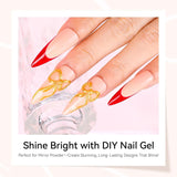 Makartt 3D Nail Art Gel - Rhinestone Glue Gel 15G til Nail Nøgleringe, Multifunktionel Nail Sculpture Gel til DIY Nail Design, Nail Sculpture Nail Modeling at Home (gennemsigtig)