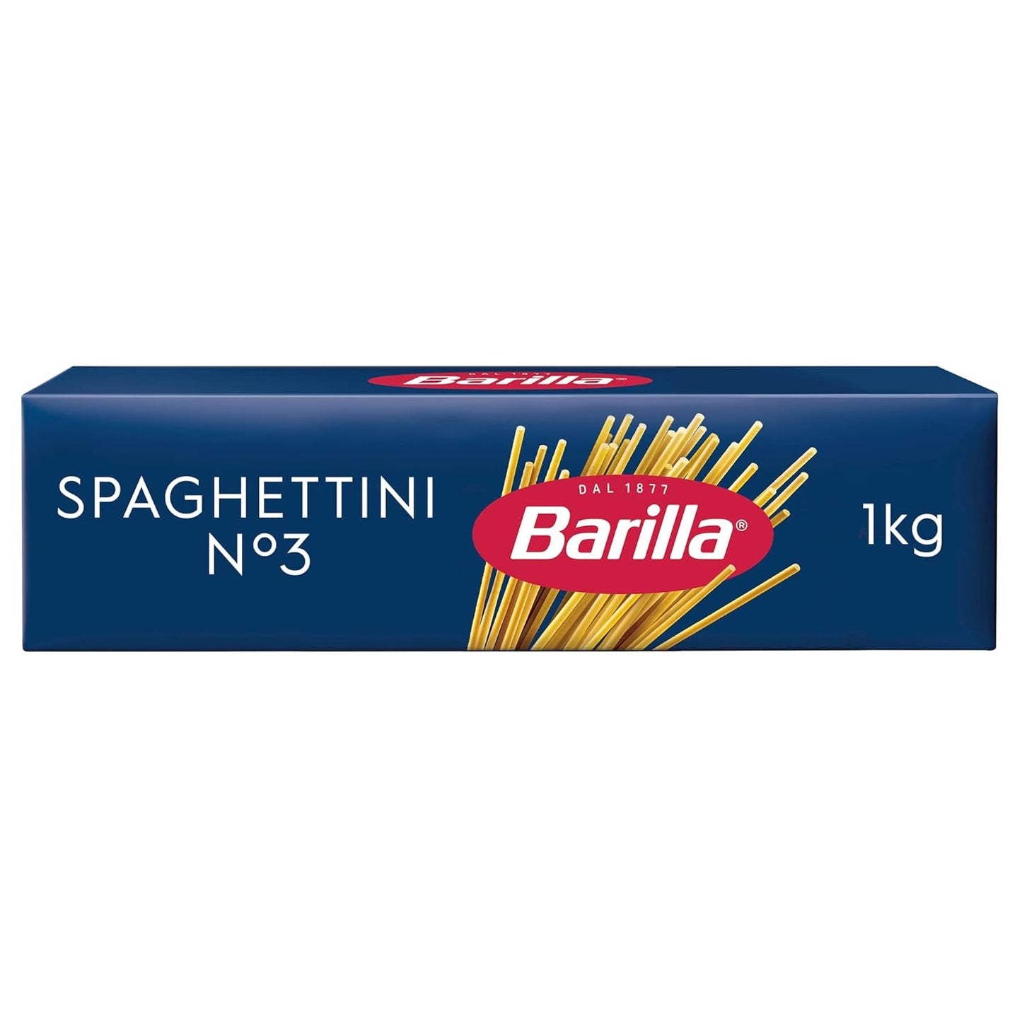 Barilla Pasta Klassische Spaghetti n.5 fra højkvalitets Hartweizen immer al dente, (1 x 500 g), smagløs
