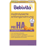 PRE HA (5 x 500g), hydrolyseret mælkepulverformel fra fødslen, indeholder kun laktose som kulhydrat, velegnet til tilskudsfodring