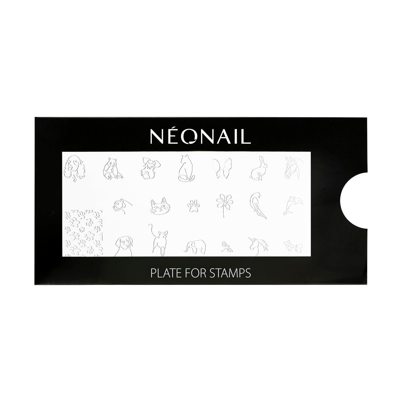 NÉONAIL Nagel Stempel Mit Schaber - Nägel Selber Machen - Nail Art Stempel - Nageldesign Für Nagel Schablone - French Nails Stempel - Silikon Nagelstempel
