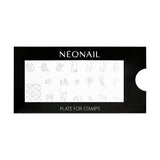 NÉONAIL Nagel Stempel Mit Schaber - Nägel Selber Machen - Nail Art Stempel - Nageldesign Für Nagel Schablone - French Nails Stempel - Silikon Nagelstempel