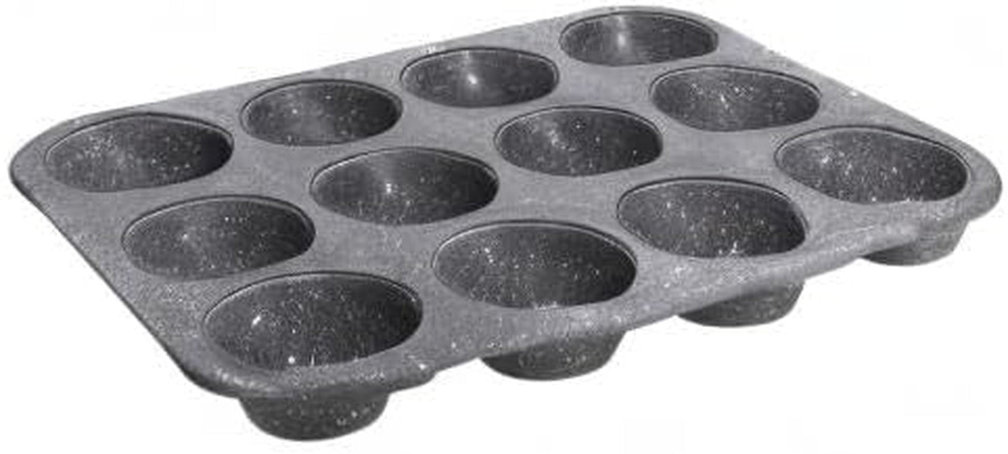Pure Roq Muffinform Für 12 Muffins, Aluminium, Schwarz Forme og bageplader Naty Shop