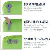 Sea to Summit - Eros dunrejsepude L - Ultralet og oppustelig - 10D materiale - Premium dunpude - Skridsikker - Til vandring og camping - 42 X 28 X 12 Cm - Grå - 95 G Naty Shop rejsepuder