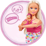 Simba 105733480 - Steffi Love Baby Bliss, gravid dukke og fantastiske lyde, babytilbehør og bæresele