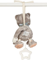 Sterntaler S cat Lilly spilledåse - baby spilledåse lavet af blødt stof - plys legetøj for børn at binde - sovehjælp har en beroligende effekt derhjemme og på farten, grå Legetøj Bebe Naty Shop