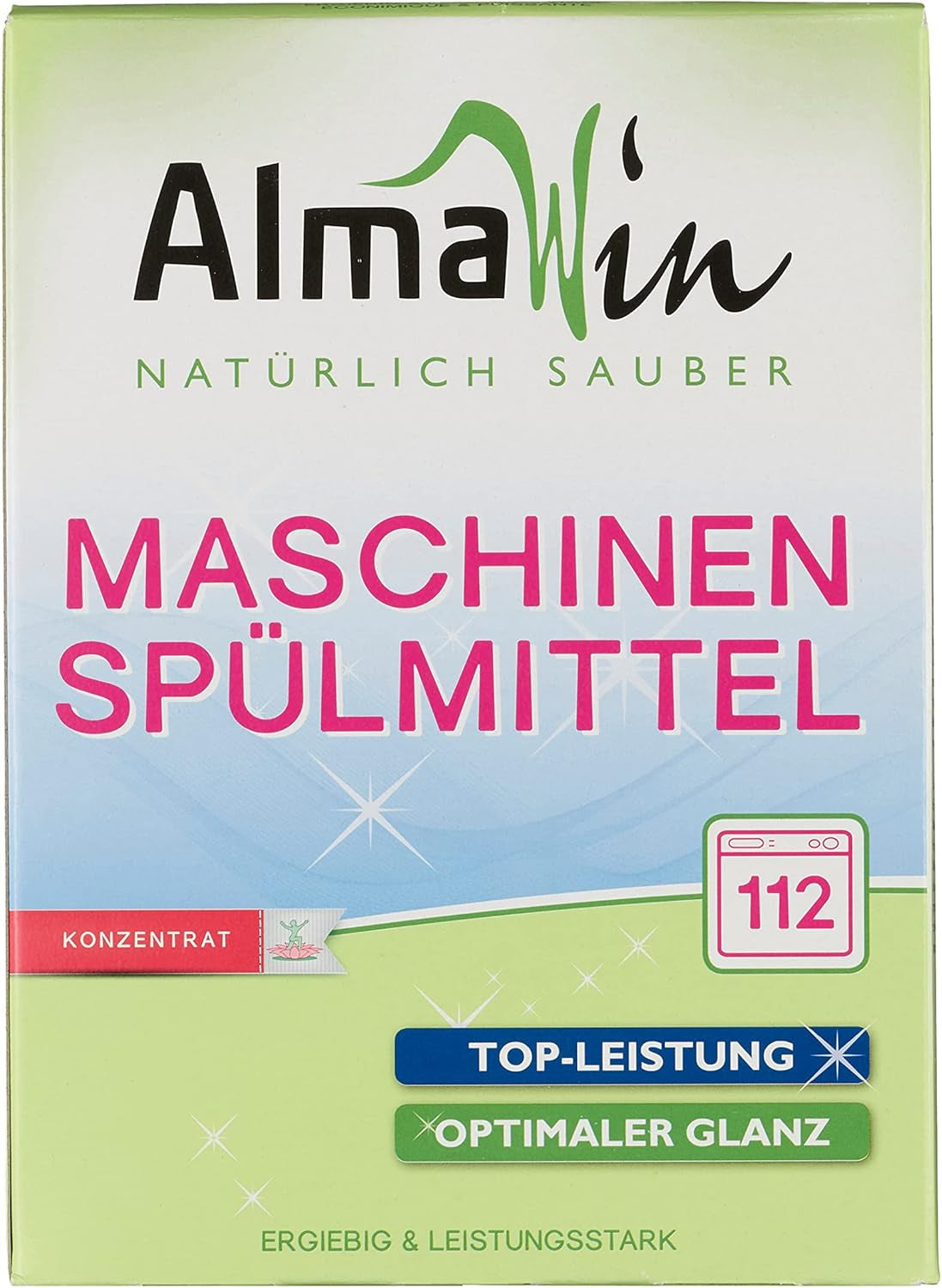 Almawin eco, opvaskepulver 2,8 kg, 112 vaske, kan doseres til forskellige mængder opvask Naty Shop