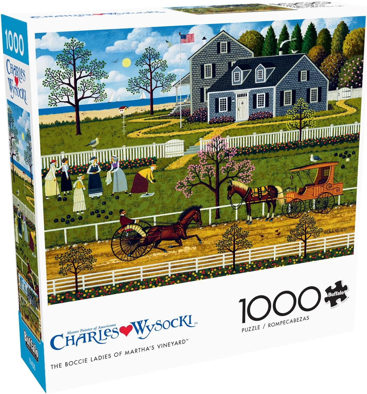 Buffalo Games - Charles Wysocki - Boccia damer fra Marthas Vineyard - puslespil 1000 brikker Puslespil Naty Shop