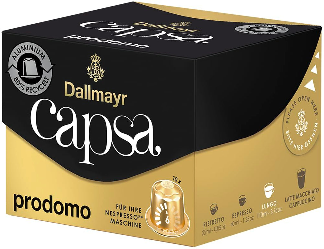 Kapsel Lungo Prodomo 10 kapsler (pakke med 5)