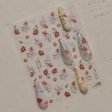 JMEOWIO 3D Nagelsticker Koi Fisch Nail Art Sticker Selbstklebend Nagelaufkleber 5D Stereoskopisk Dekoration Nageldesign Tilbehør 1 Blatt