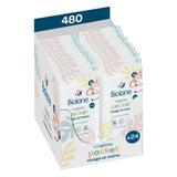 BIOLANE - Babyvådservietter til ansigt og hænder - Pakke med 6 - 384 servietter (6 x 64 cm) - Renser og beskytter - Toiletartikler - Hypoallergen - Til følsom hud - 97 % naturlige ingredienser - Lavet