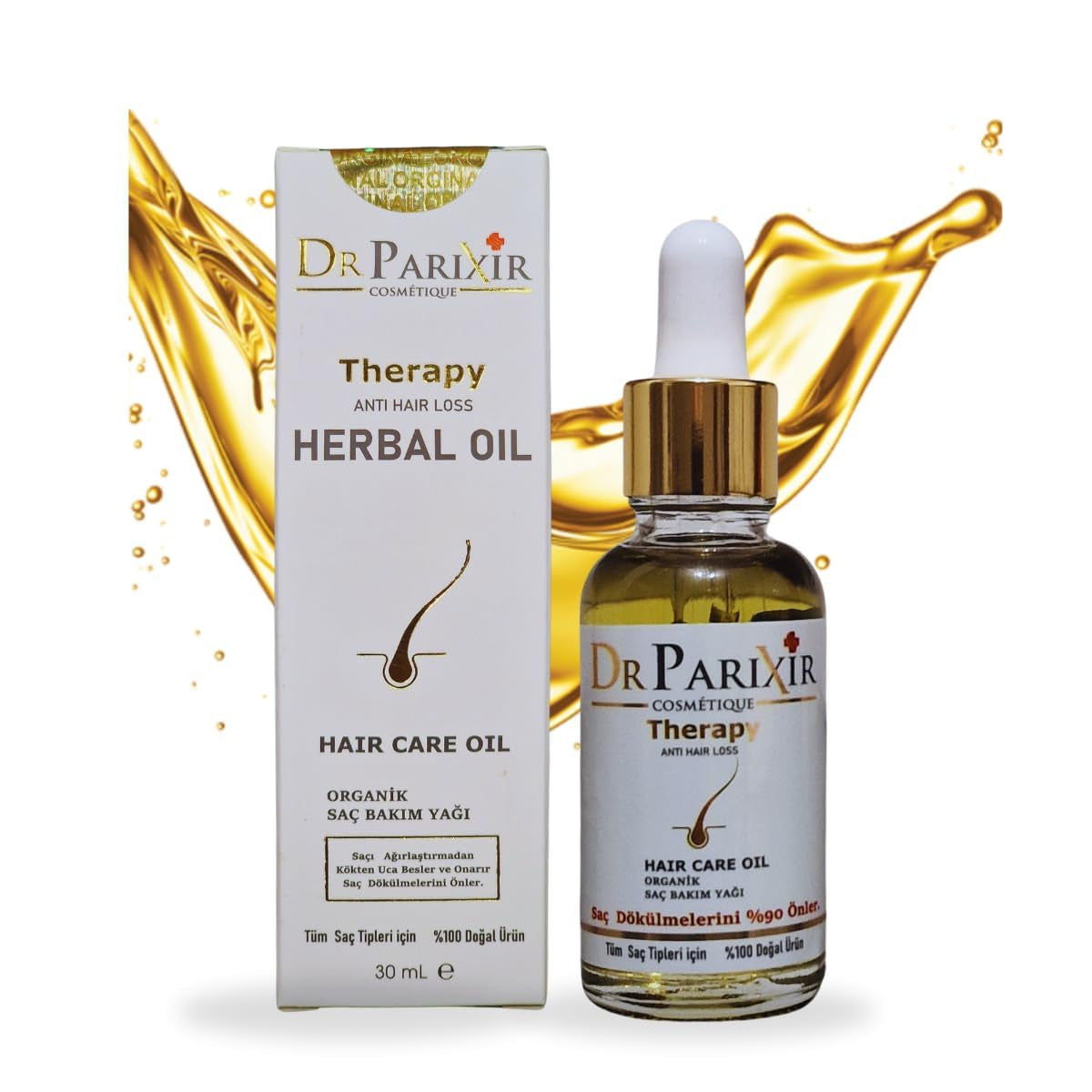 Dr Parixir Anti-Hair Loss Serum - Effektiv opløsning med olivenolie og rosmarin, 30ml | Reducerer hårtab og styrker hårrødderne Naty Shop Hair Care Default Title