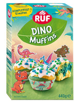 RUF Dinolino Cake, Tricolor arkkage med citronsmag, 850 gram Sprinkles Naty Shop Dinomuffins