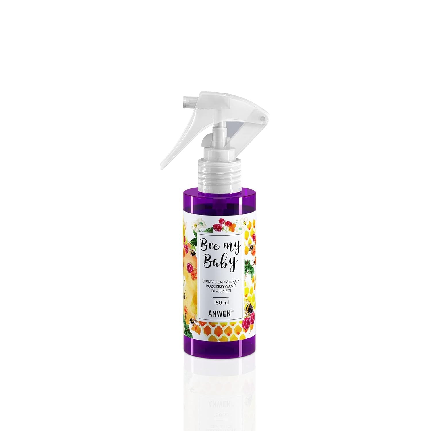 Bee My Baby Naturlig babyhårspray til udfiltring, udfiltring og redning med hindbærgummi-duft - Nærende med sheasmør og honningekstrakt Affiltreringsprodukter Naty Shop Standardtitel