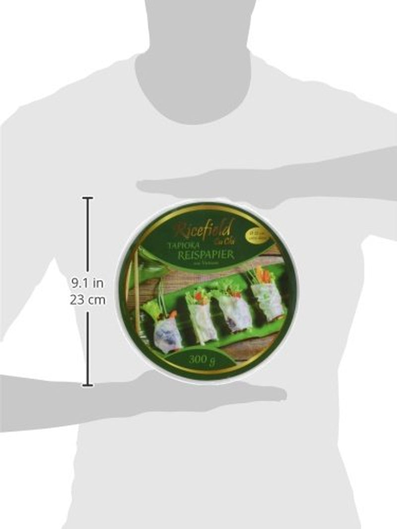 Ricefield Tapioca Rispapir Rund 22cm Premium Kvalitet 300g