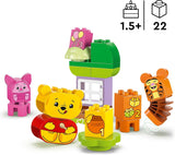 LEGO DUPLO - Disney Plys's fødselsdagsfest - pædagogisk legetøj til førskolebørn - sæt med 3 minifigurer inklusive Peter Plys, Tigger og Gris - gaveidé til drenge og piger fra 1,5 år 10457 Beuche byggesæt den LEGO-Store