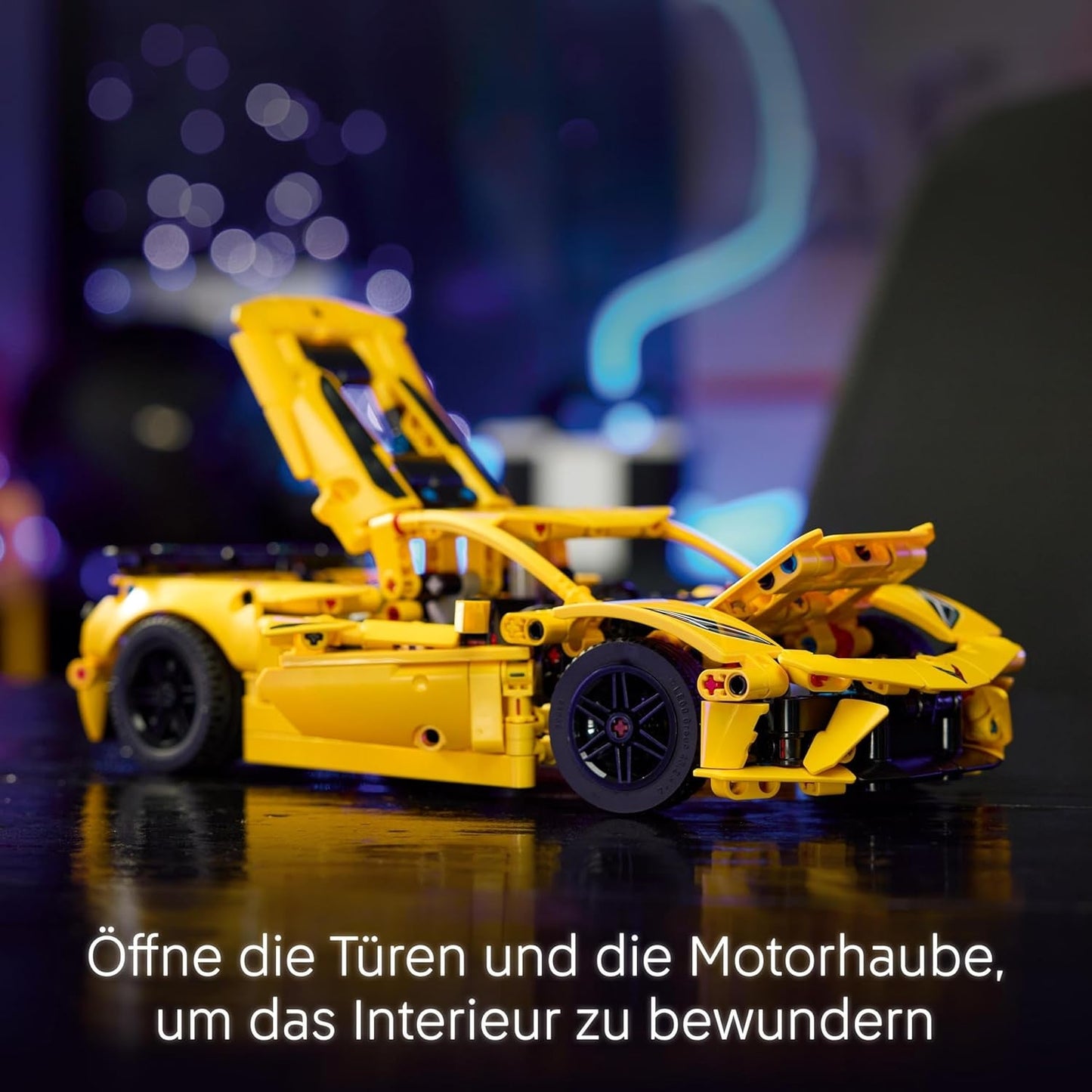 LEGO Technic Chevrolet Corvette Stingray - Samlerbyggelegetøj - Legetøjssportsvogn - Bilmodel - Gave til 9-årige drenge og piger, der elsker legetøjsbiler 42205 Byggesæt Besuche den LEGO-Store