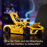 LEGO Technic Chevrolet Corvette Stingray - Samlerbyggelegetøj - Legetøjssportsvogn - Bilmodel - Gave til 9-årige drenge og piger, der elsker legetøjsbiler 42205 Byggesæt Besuche den LEGO-Store