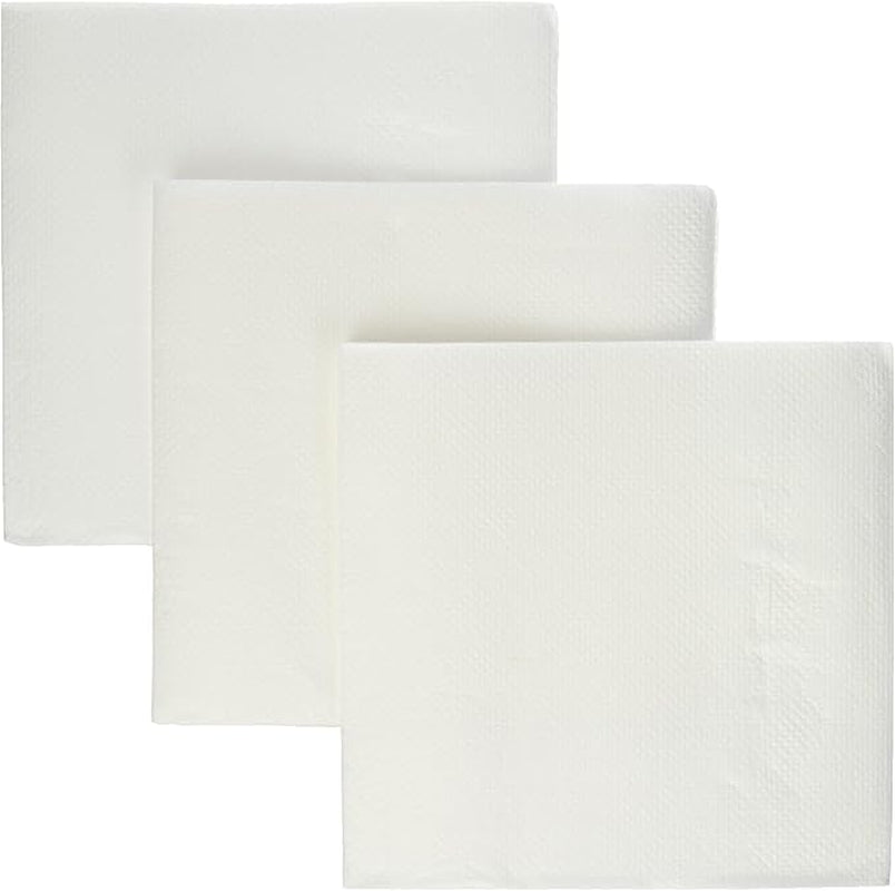 , Cocktailserviet af papir, 1/4-fold, blonder, 150 servietter, hvid