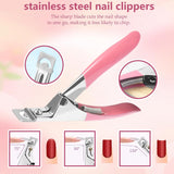 288 Dual Nail Forms Sæt, Dual Shape Nail Art Sæt, 12 Nail Extension Forms, Gel Nail Forms, Velegnet til begyndere og manicure