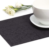 50 servietter ROYAL Collection 1/4 gange 40 X 40 sorte "Ornamenter"