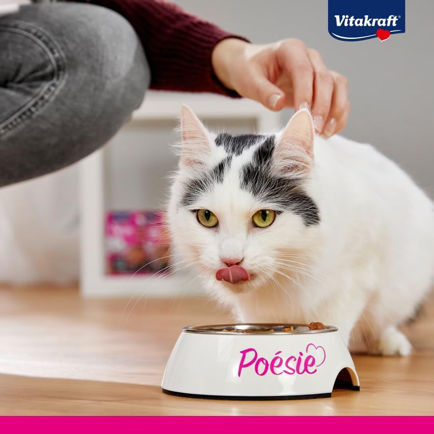 Vitakraft Poésie Délice, Country Selection, Nassfutter Katze, Katzennassfutter Gelee, med kylling, med oksekød (1 pakke med 6x 85g)