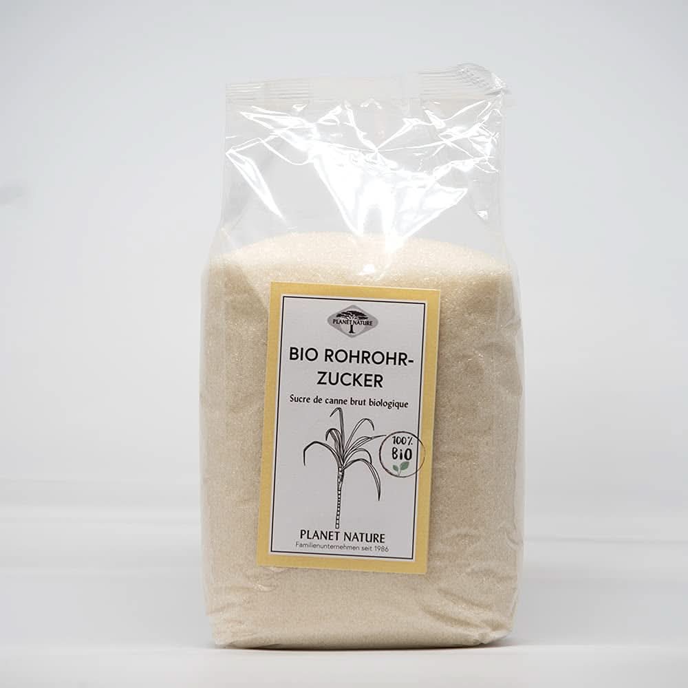 Rå økologisk rørsukker, 1 Kg Sødemidler Naty Shop 500 gram