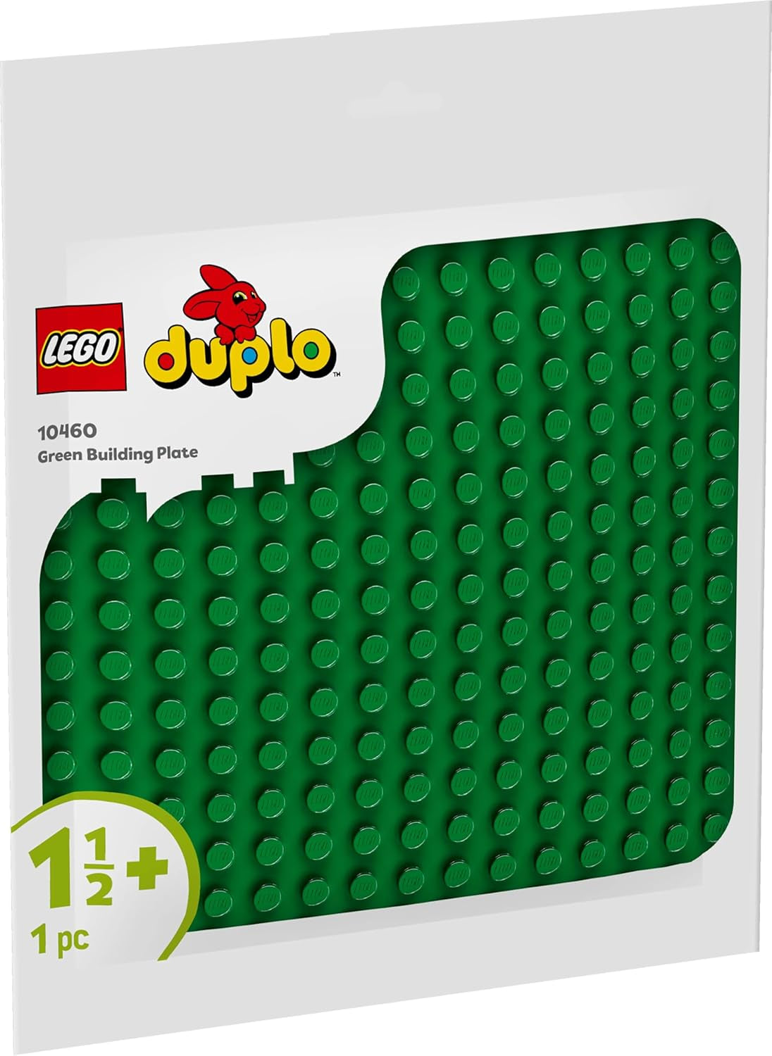 LEGO DUPLO byggeplade i grøn, Byggelegetøj til småbørn fra 18 måneder, Til visning af modeller, Giver førskolebørn mulighed for at bygge kreativt og lege fantasifuldt, Pædagogisk legetøj 10460 Byggesæt Besuche den LEGO-Store
