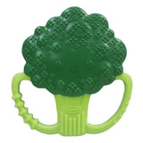Infantino Lil' Nibbles, tekstureret silikonebider, BPA-fri babybitring, blødt, let at holde, sansestimulering til spædbørn, broccoli
