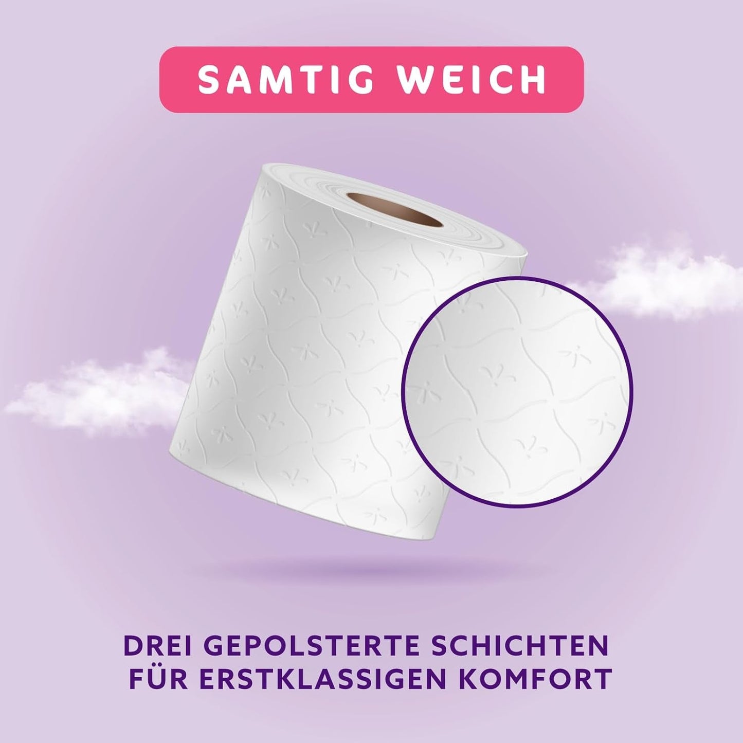 By Amazon toiletpapir, 3-lags quiltet, fløjlsblødt, 36 ruller (9 ruller, pakke med 4), 200 ark pr. rulle, Fsc-certificeret