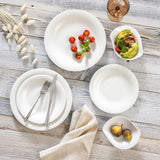 vivo - Villeroy & Boch Group – Essential White Dinner Set 18 tlg. Weiß, Spülmaschinenfest, Mikrowellensicher, Geschirr Set for 6 Personen, Müslischalen, Speiseteller, Dessertteller, Premium Porzellan