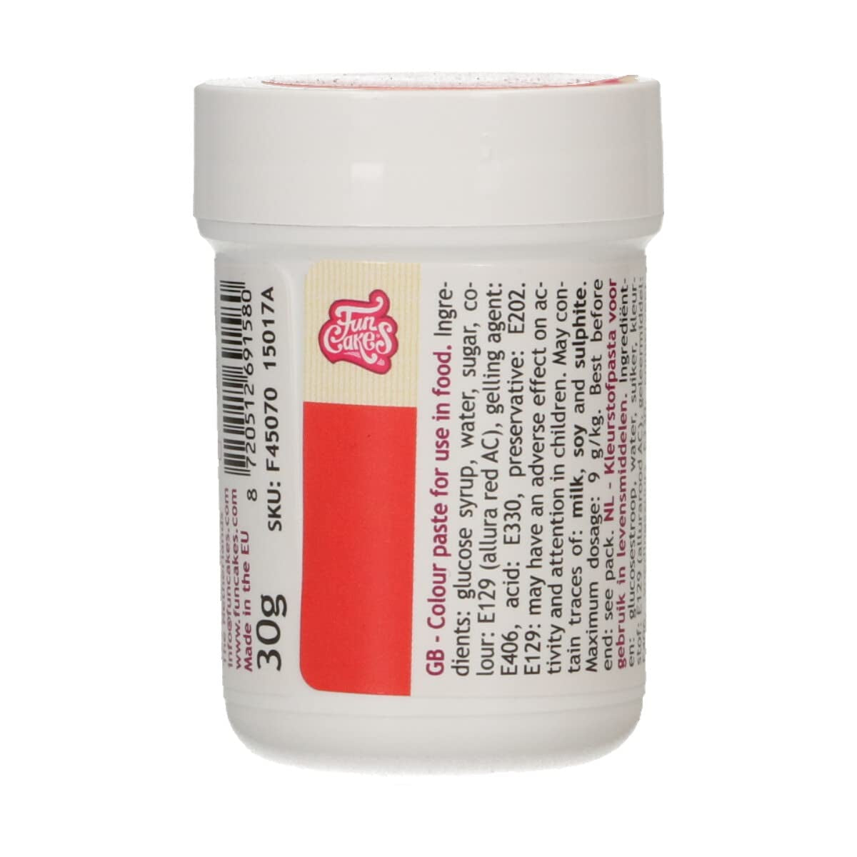 Koncentreret madfarve Funcakes Paste Farve Royal Blue; til dej, creme, fondant, marcipan, dej, modelleringspasta og blomsterpasta. Halal og Kosher. 30 g