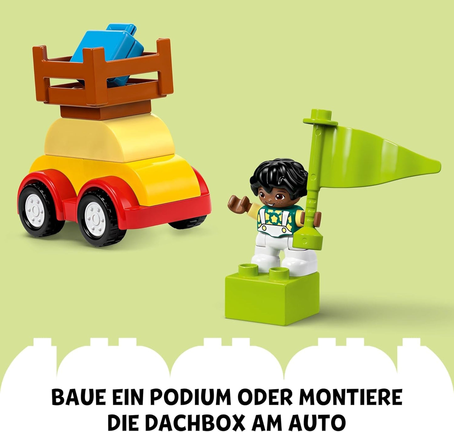 LEGO DUPLO Klassisk klodskasse biler og lastbiler, Køretøjslegesæt til børn fra 1,5 år, kreativt lærende legetøj, billegetøj og racerbilsæt 10439 Byggesæt Besuche den LEGO-Store