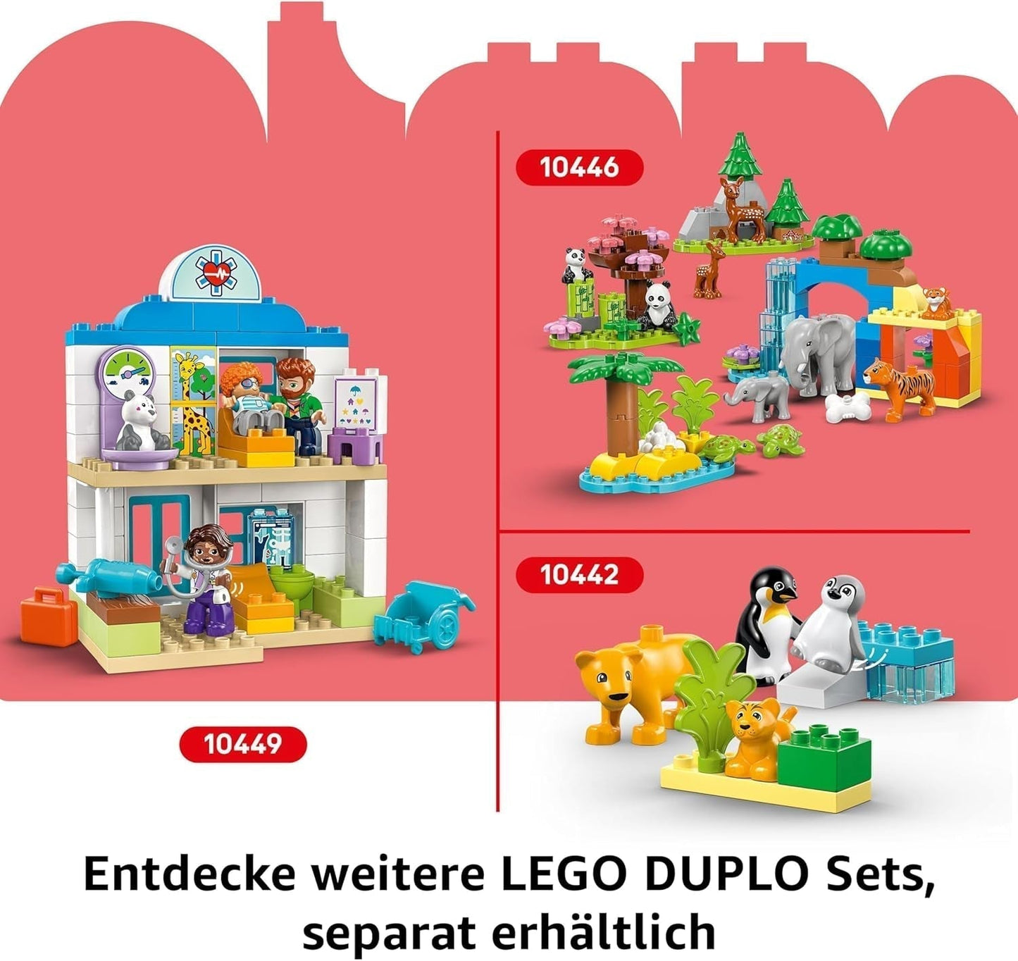 LEGO DUPLO Town F1 Team Racerbiler Med Racers, byggelegetøj til hele familien, fantasifuld legeoplevelse, fødselsdagsgave til småbørn, drenge og piger fra 2 år 10445 Byggesæt Besuche den LEGO-Store