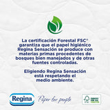 Regina Feeling - 42 ruller toiletpapir, 175 ark med tre lag, naturligt bomuldsekstrakt og delikat duft, 60% genbrugsplastikemballage, 100% Fsc-certificeret papir