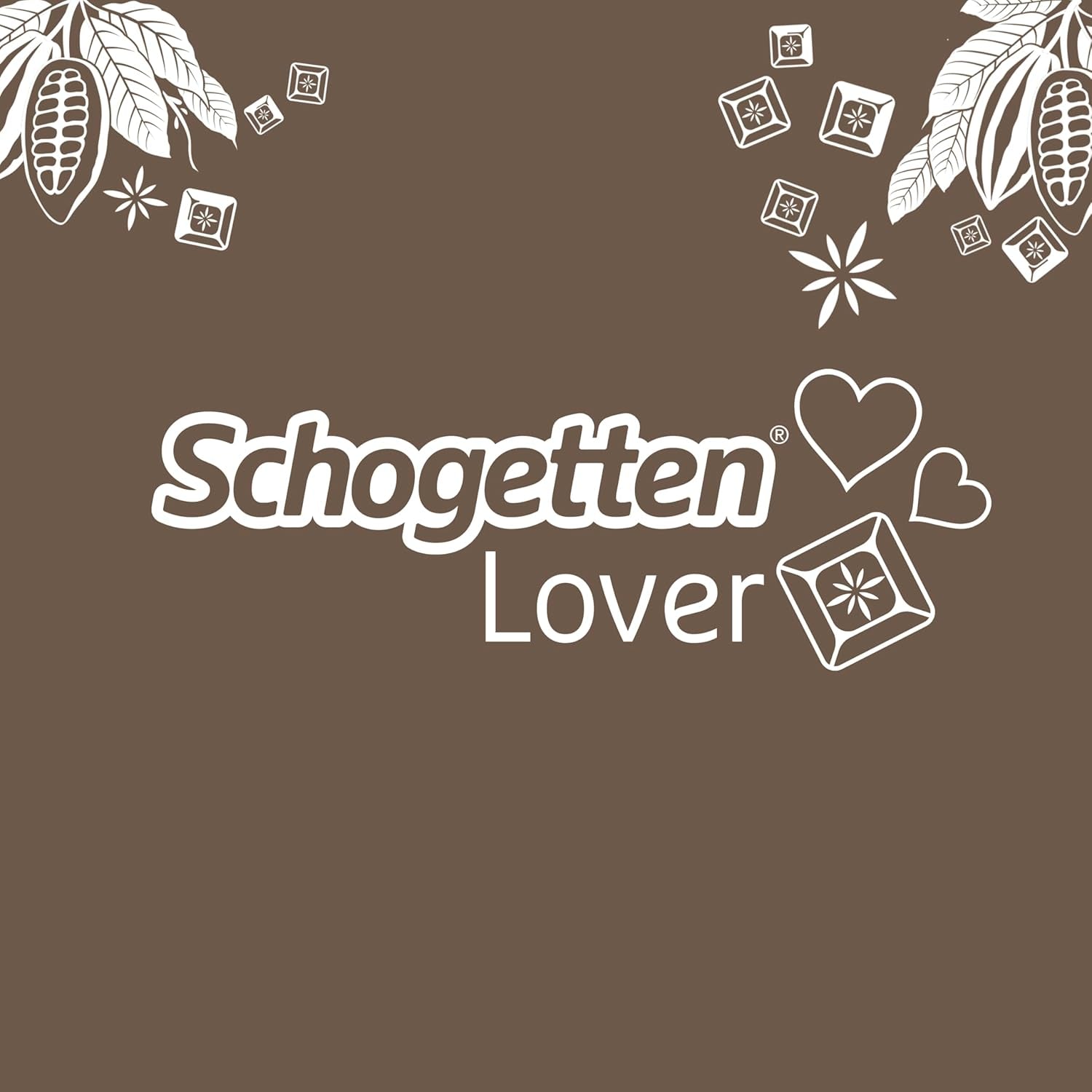 Schogetten mørk chokolade (50% kakao), 100 g