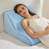 Læsepude til seng og sofa - Memory Foam fjerpude - Ergonomisk rygpude - Perfekt til at støtte din ryg, mens du slapper af, leger, læser eller ser tv - Bred