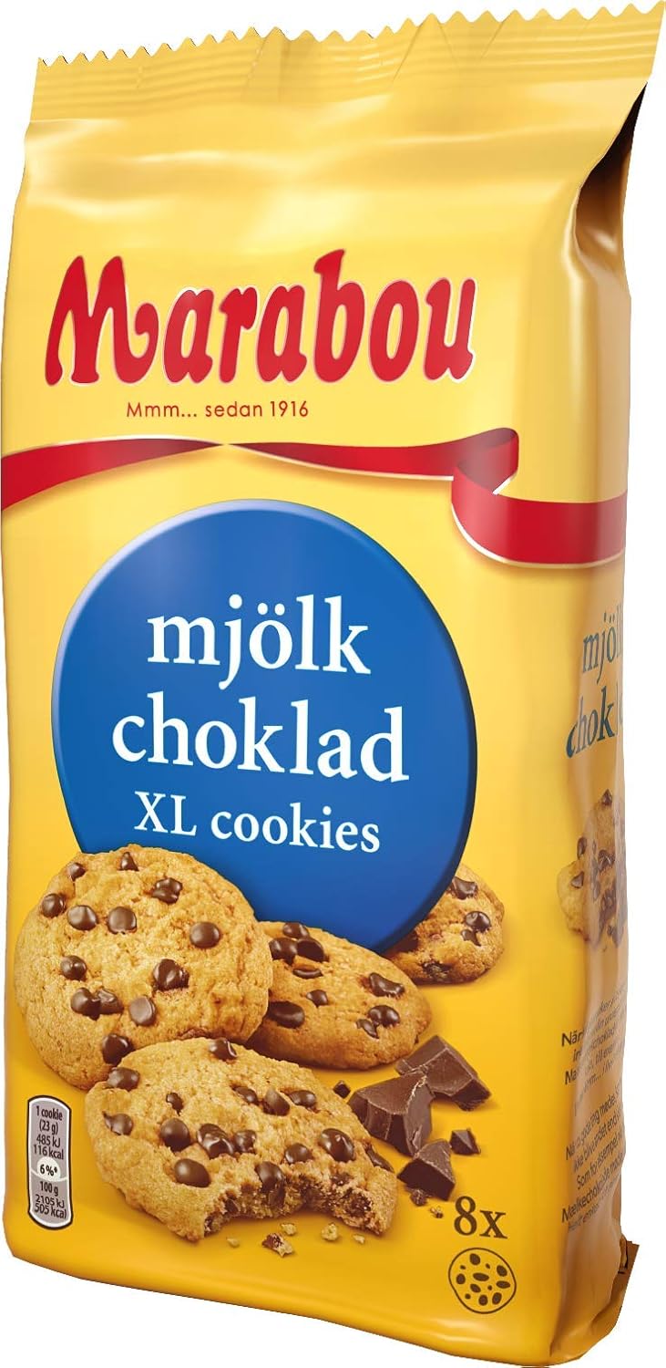 Daim Cookies Marabou Daim XL 10x184 g - Sprøde stykker af Daim i en lækker småkage