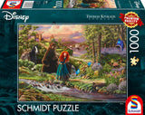 Schmidt Spiele 58039 Disney, Brave, Merida, Thomas Kinkade, puslespil 1000 brikker, flerfarvet Puslespil Naty Shop Standardtitel