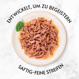 Gourmet-guldsukkulenter, fine strimler, våd kattefoder med kylling, pakke med 12 (12 x 85 g)
