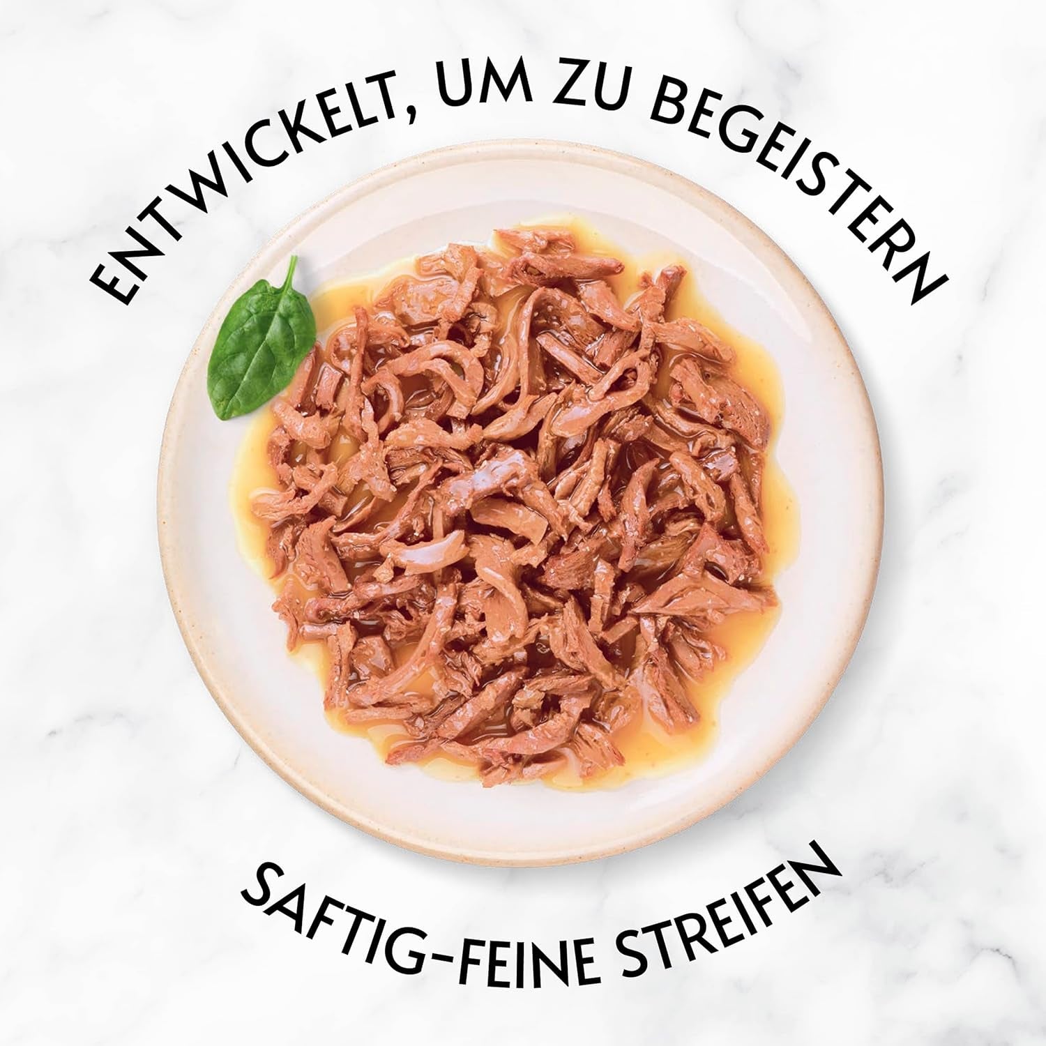 Gourmet-guldsukkulenter, fine strimler, våd kattefoder med kylling, pakke med 12 (12 x 85 g)