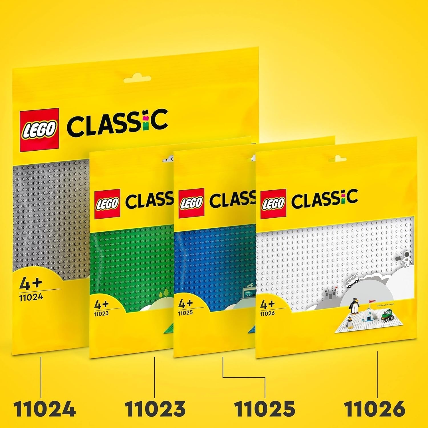 LEGO 11026 Klassisk hvid byggeklods Firkantet bundplade med 32X32 fordybninger som basissæt Byggelegetøjsbyggesæt Besuche den LEGO-Store
