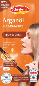 Hårmaske med arganolie - krus-kontrol - til beskadiget og skrøbeligt hår VEGAN Hårmaske Naty Shop Standard titel
