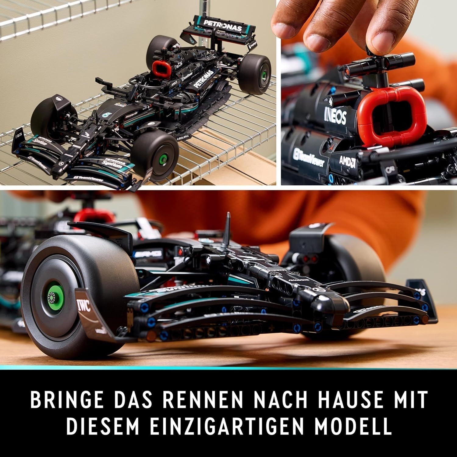 LEGO Technic Mercedes-Amg F1 W14 E præstationssæt til voksne, racerbil i skala, samleobjekter til hjemmet eller kontoret, Formel 1-gaver til mænd, kvinder 42171 Byggesæt Besuche den LEGO-Store