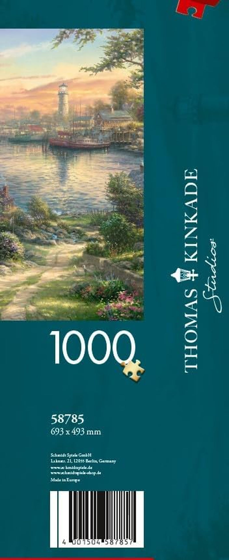 Schmidt Spiele 58785 Thomas Kinkade, New England Harbor, puslespil 1000 brikker, farvet Puslespil Naty Shop