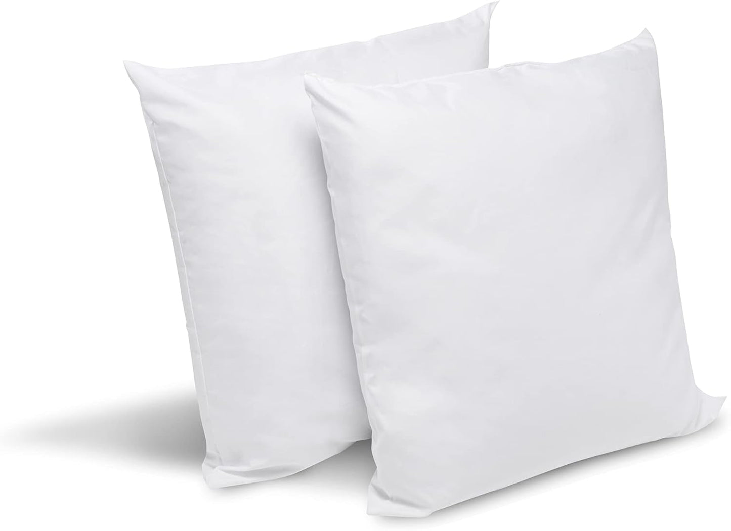 Bleu Câlin sæt med 2 anti-mide, anti-bug puder, blød komfort, 60 X 60 Cm, mikrofiberbetræk, fuld beskyttelse, hvide Naty Shop standard puder