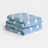 DREAMSCENE behageligt tæppe fluffy tæppe fleece tæppe - stue tæppe varmt vinter blødt, sofa tæppe, sofa tæppe, kramme tæppe børn, stue & kramme tæpper 120X150Cm, sofa plaid tæppe grå stjerner Senge og tæpper Besuche den DREAMSCENE-Store Lyseblå 1500m X 1500m