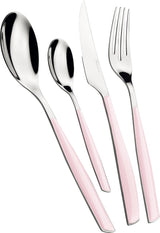 BUGATTI Glamour, Bestiksæt til 6, 24 dele rustfrit stål 18/10 Naty Shop Lotus Pink