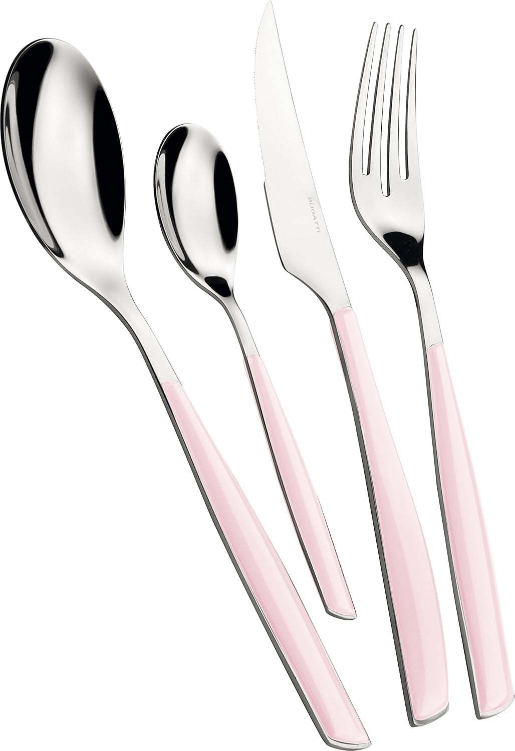 BUGATTI Glamour, Bestiksæt til 6, 24 dele rustfrit stål 18/10 Naty Shop Lotus Pink